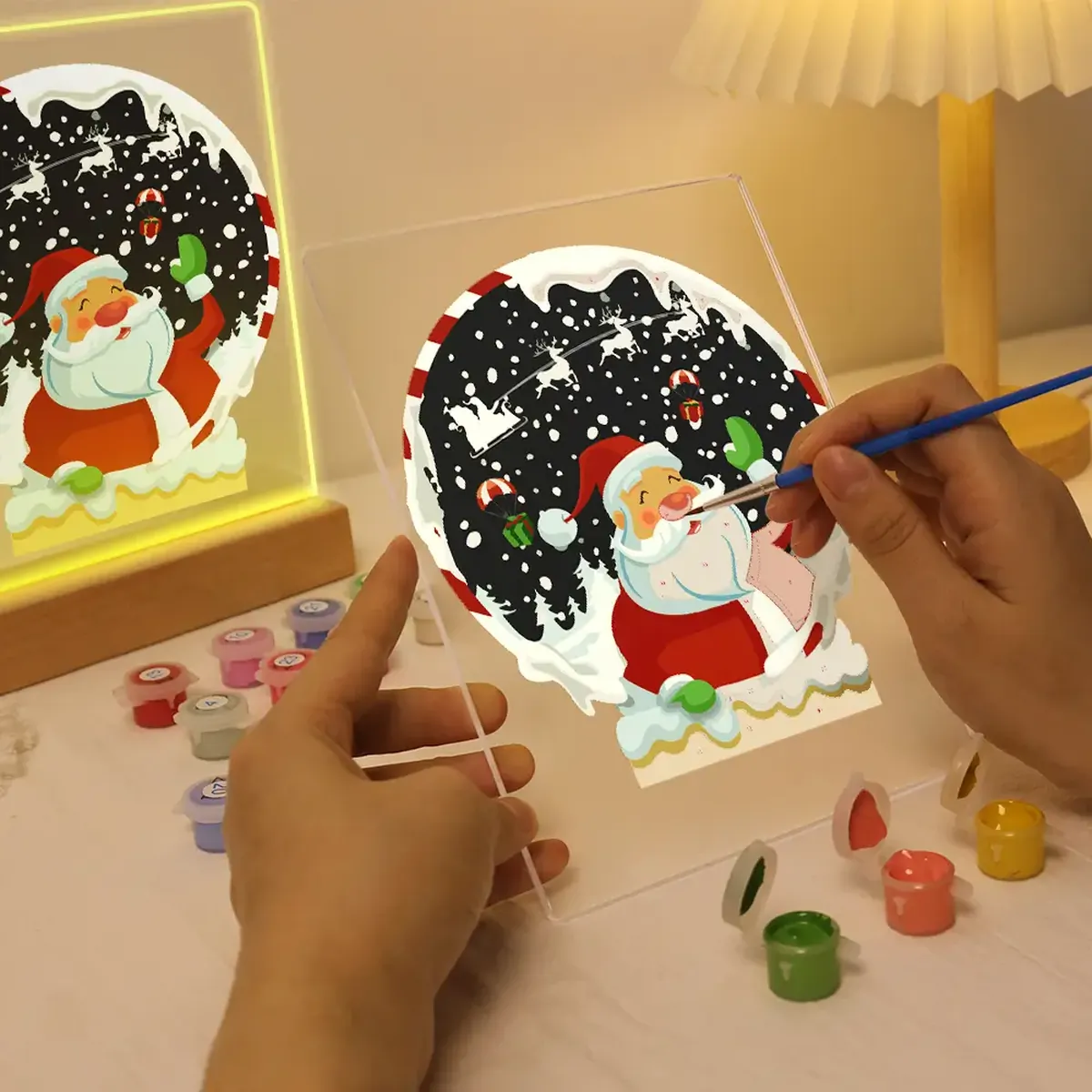 Amazing Santa - LED Paint by Numbers 1 - Paint by Numbers Amazing Santa - LED Paint by Numbers