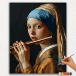 Paint By Numbers - DIamond Painting Ver PNV (480) Girl with Flute