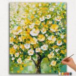 Paint By Numbers - DIamond Painting Ver PNV (84) Tree With Golden Leaves