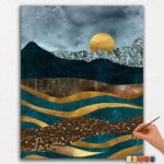 Paint By Numbers - DIamond Painting Ver jpgg (284) Mountains and Sun