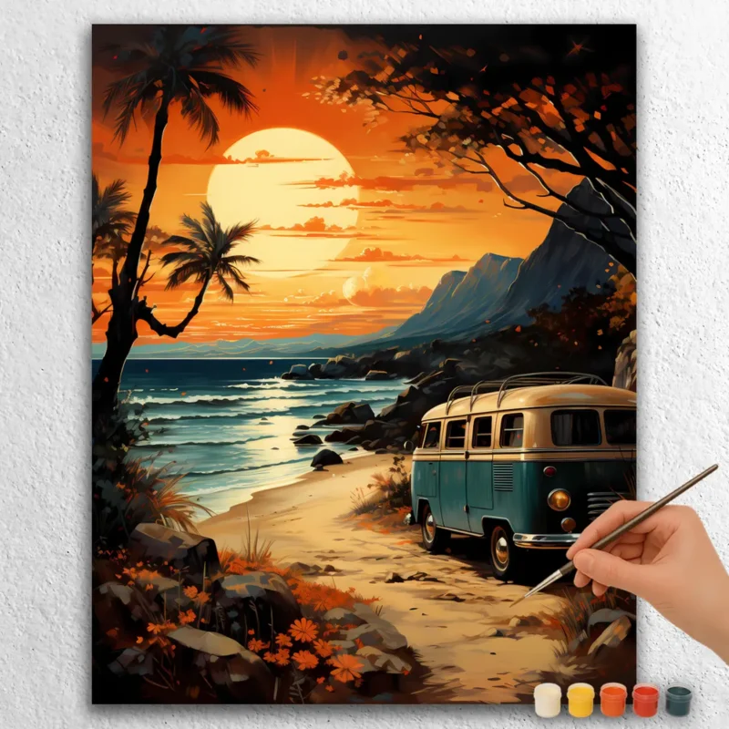 Beach Vacation 24440 Van Near the Beach