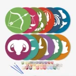 CD020 (14) Zodiac Signs Placements - Paint by numbers