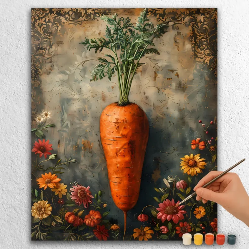 Carrot 48636 Carrot and Flowers