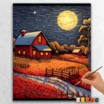 Cartoon-Style Farm 15659 Nightlife at Farm