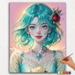 Paint By Numbers - DIamond Painting Ver jpgg (58) From Another World - Anime Girl