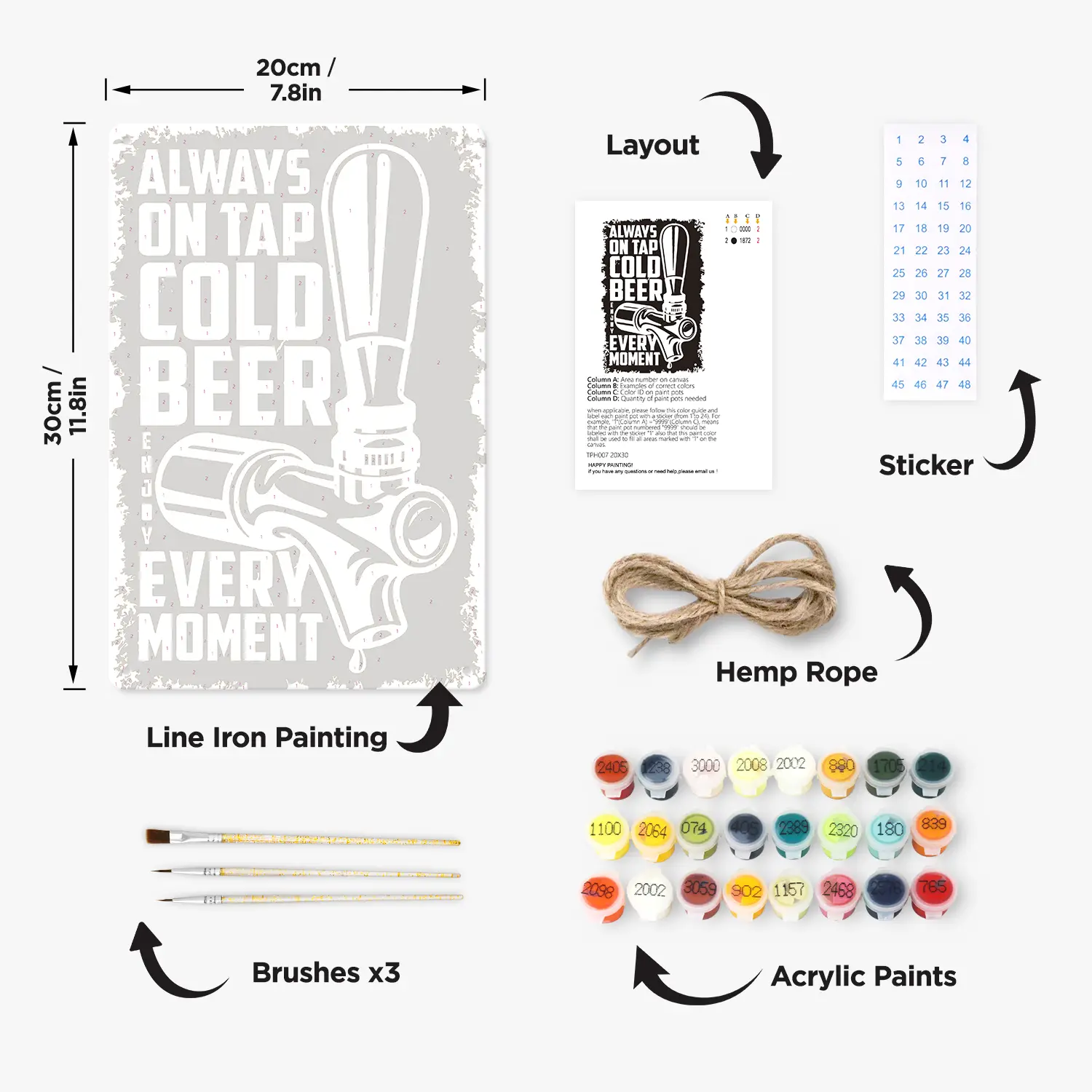 Always On Tap Cold Beer DIY Metal Poster