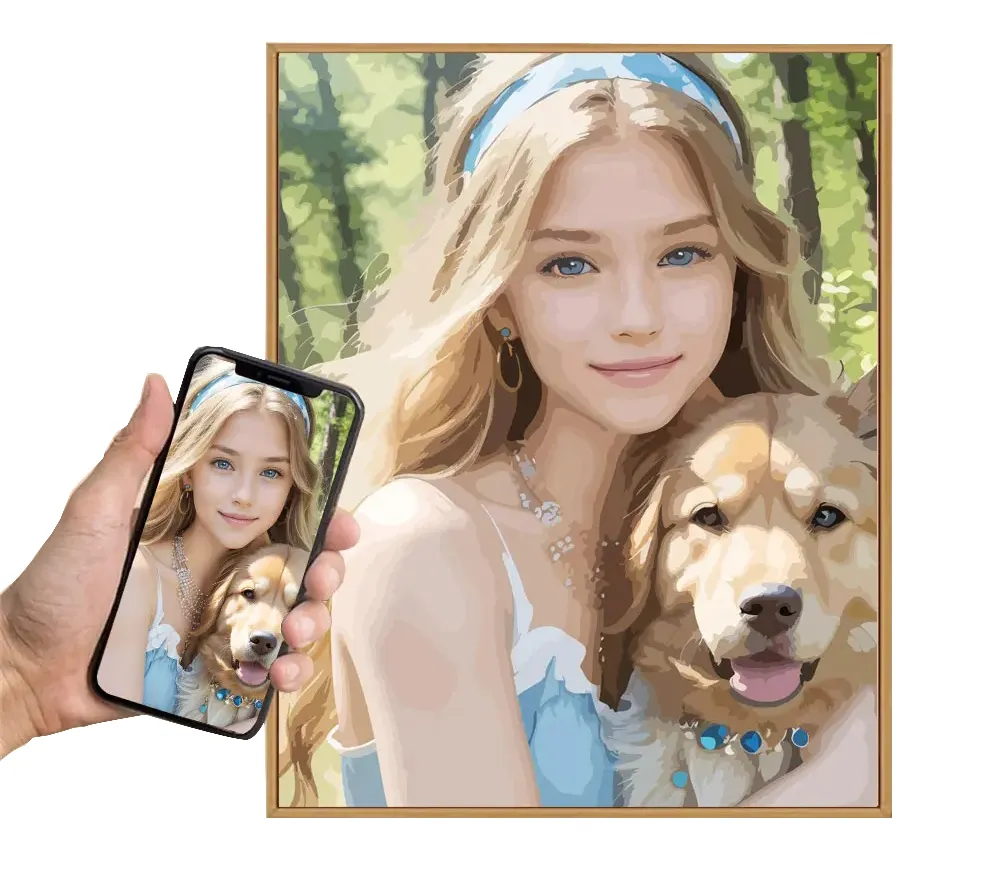 Personalized paint by numbers kit