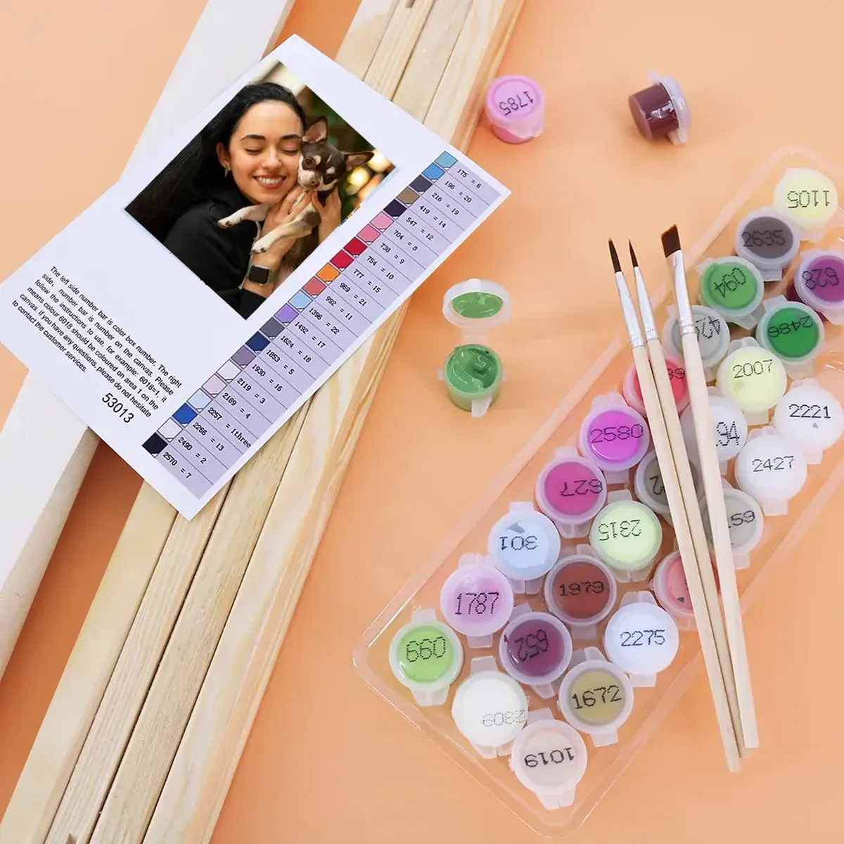 Custom Paint by numbers personalized picture includes - Paint by Numbers