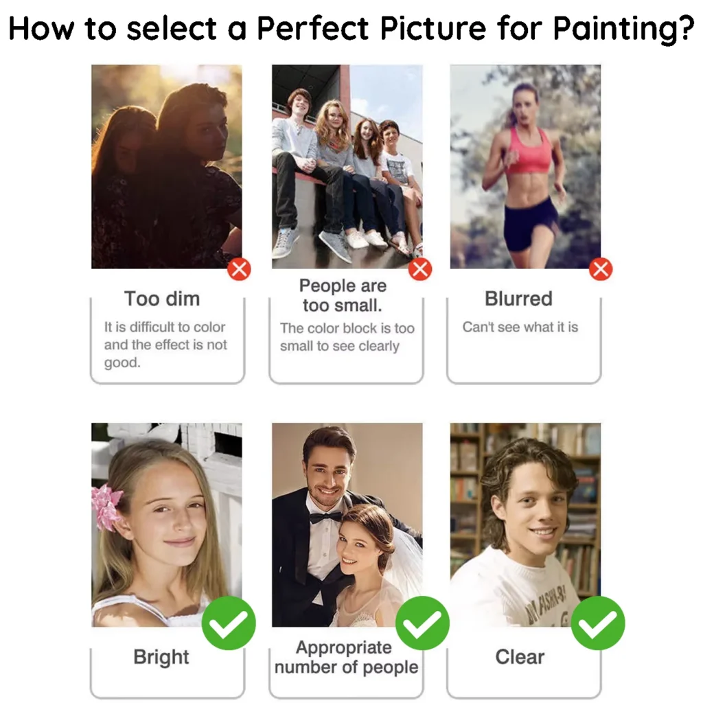 How to select perfect picture for custom paint by numbers?
