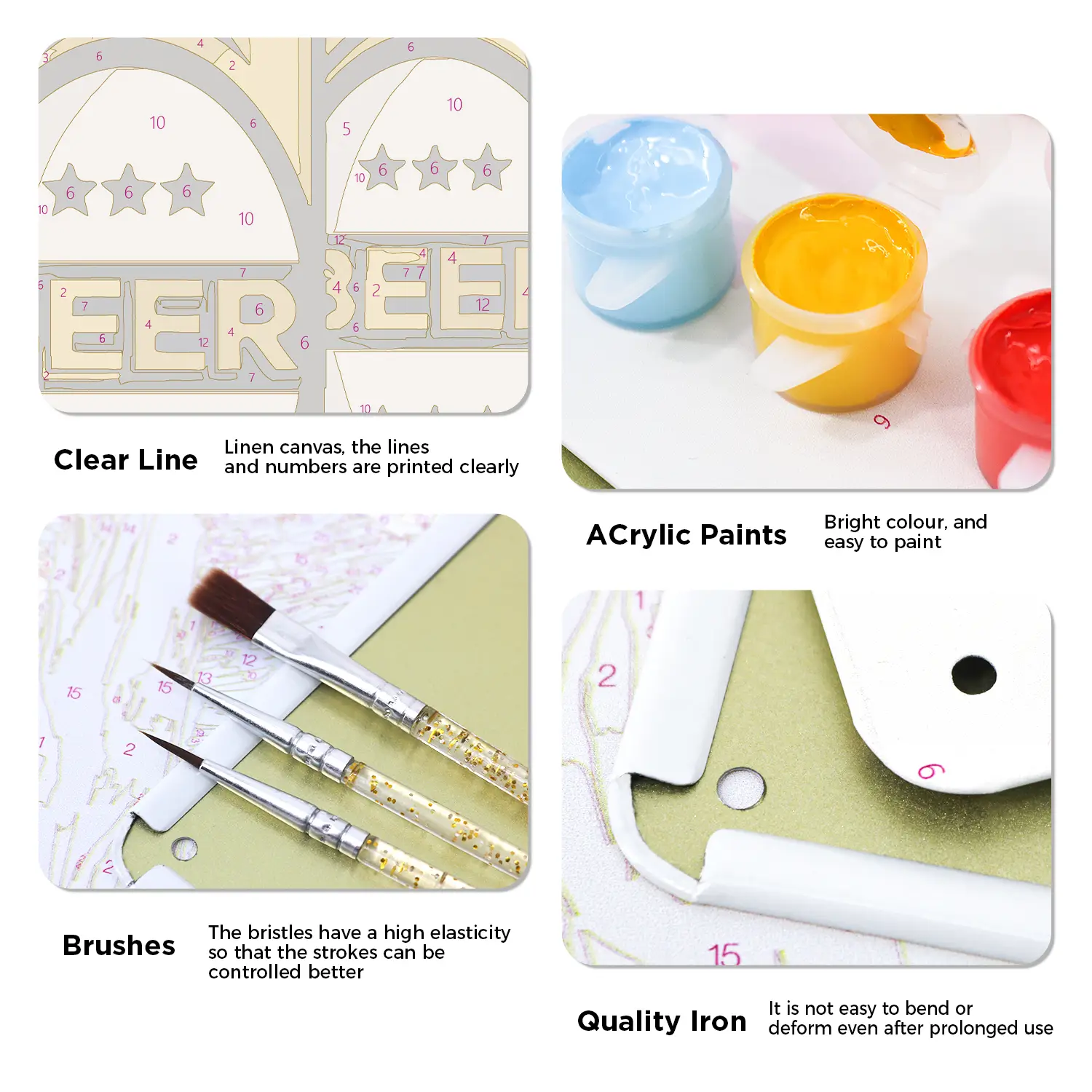 Beer Premium Quality Metal Poster 2 - Paint by Numbers Beer Premium Quality Metal Poster