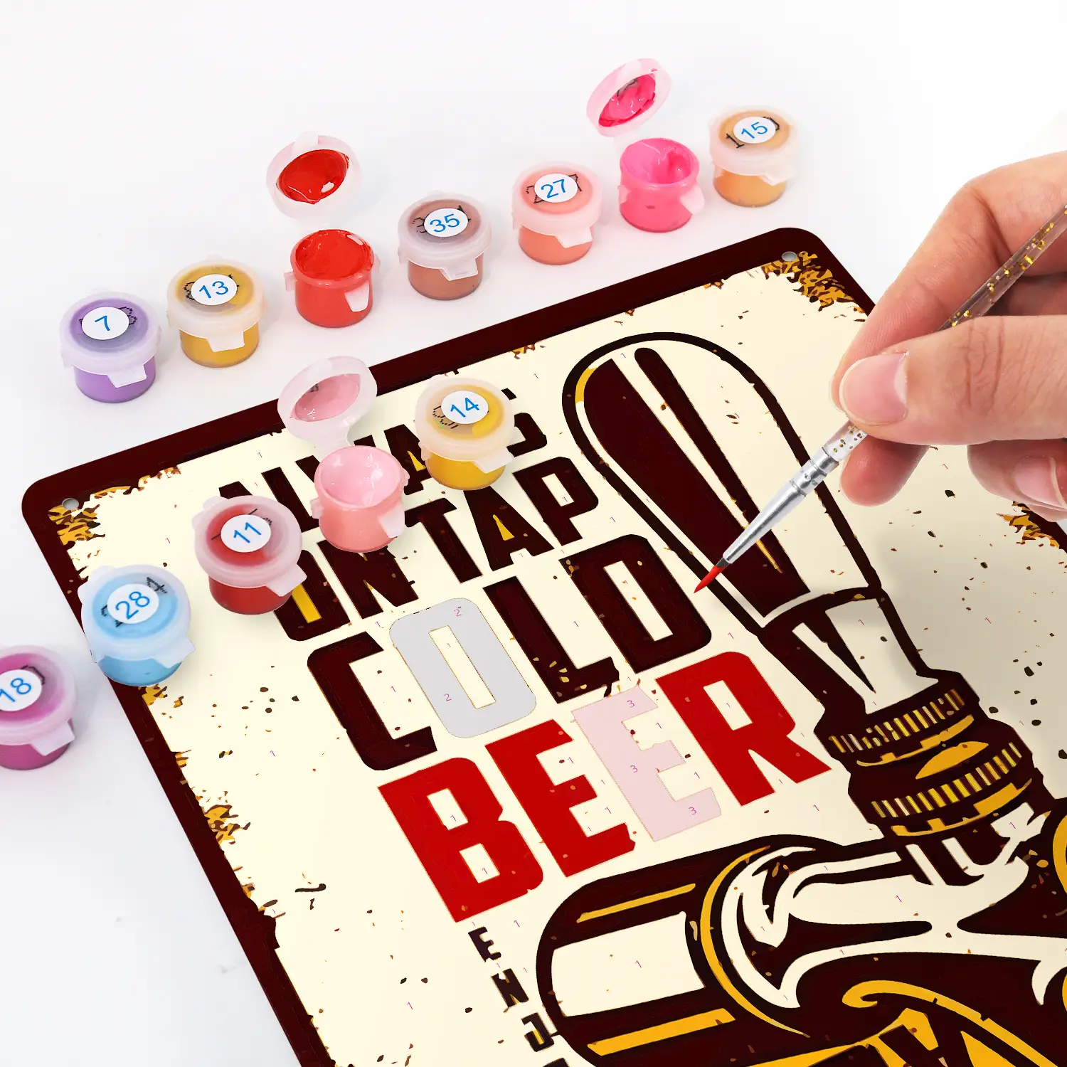 Cold Beer Vintage DIY Metal Poster