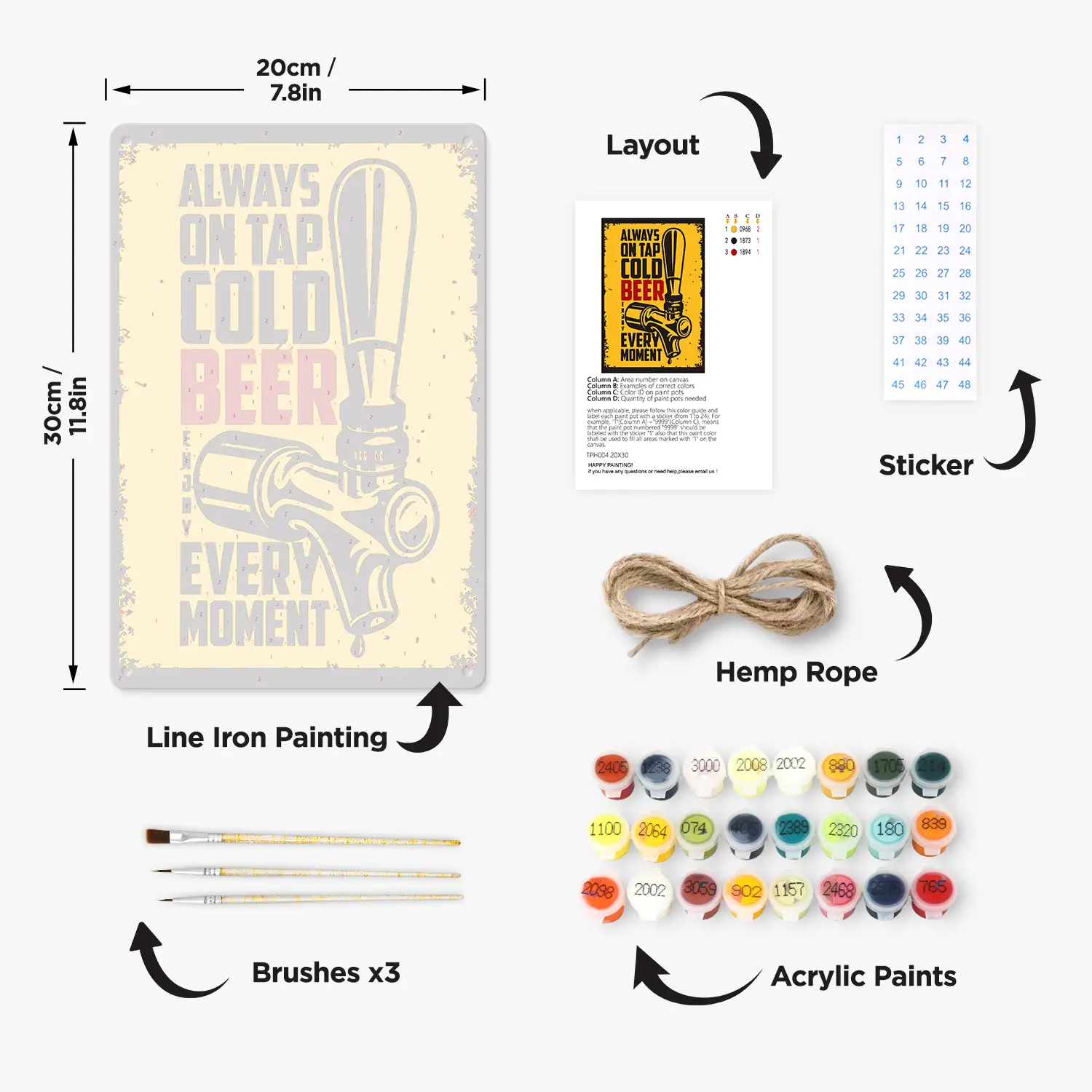 Cold Beer Vintage DIY Metal Poster