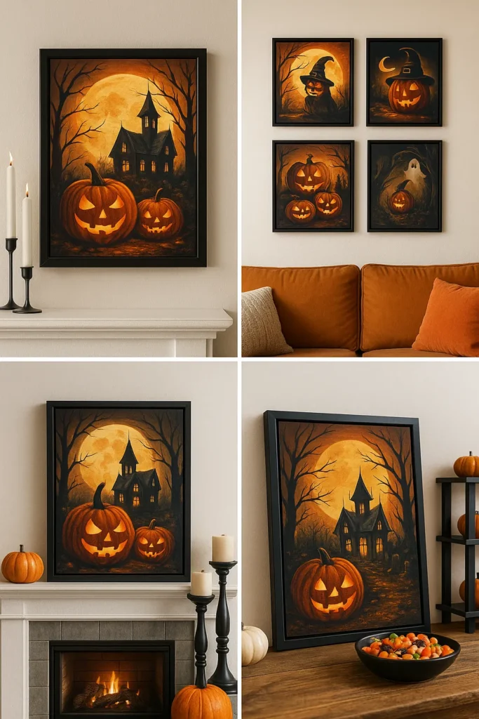 Spooktacular DIY Halloween Decor: A Paint-by-Numbers Guide 5 - Paint by Numbers From Canvas to Decor: Creative Display Ideas Halloween decor