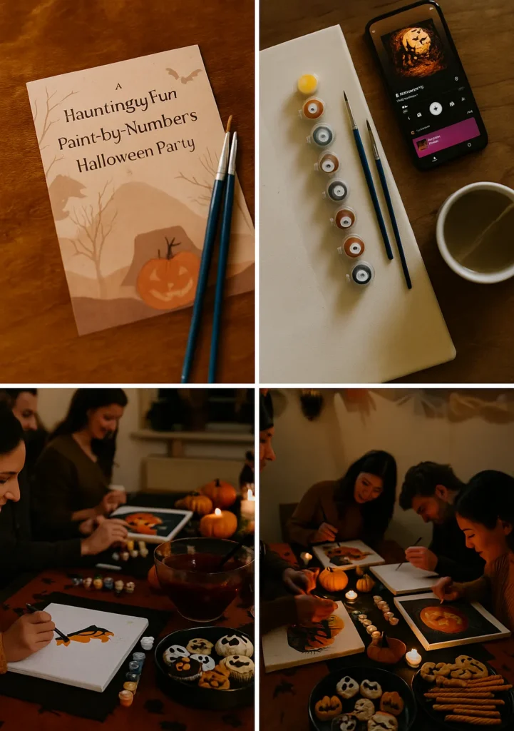 Host a Hauntingly Fun Paint-by-Numbers Halloween Party